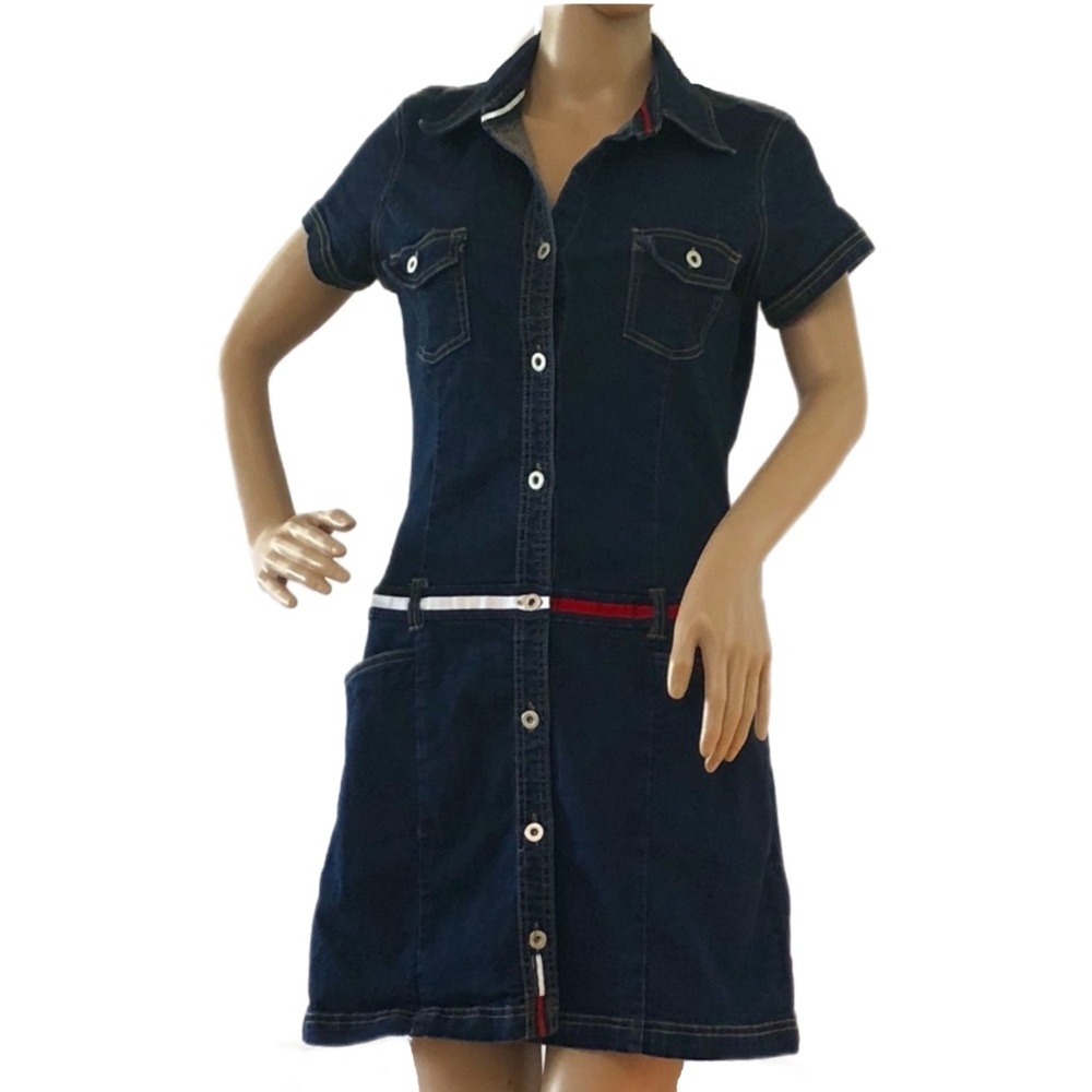 VTG Y2K Tommy Jeans Tommy Hilfiger Denim dress